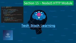 Node js Section 15 Node HTTP Module NodeJS Beginners Simple Tutorials Easy Learning