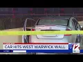 Car crashes into wall in West Warwick