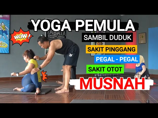 Download MP3 YOGA PEMULA SAMBIL DUDUK | Untuk sakit pinggang | Pegal | Nyeri otot habis latihan