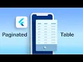 Flutter Paginated Table DataTableSource PaginatedDataTable