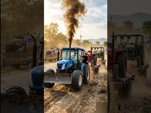 New Holland 3630 Pulling 3 Heavy Tractors 😱 | Gurveer Bhai Truck Vs Bulldozer Tractor |