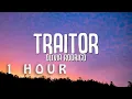Download Lagu [1 HOUR 🕐 ] Olivia Rodrigo - traitor (Lyrics)