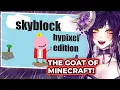 The Beginning Of An EMPIRE Reacting to Technoblade Hypixel Skyblock Experience