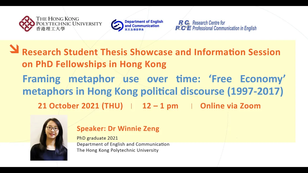 PhD Graduate Research: Framing metaphor use over time: ‘Free Economy’ metaphors