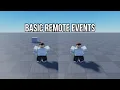 How to use Remote Events Roblox Studio 2021