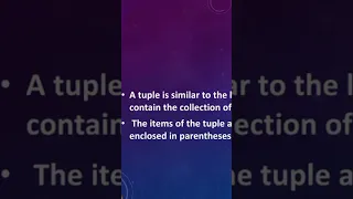 Python Tuple short Python programming language Malayalam Tutorial