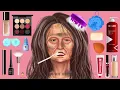 Lagu Asmr Homeless Old Woman Transformation Makeup | Makeup Animation 2022