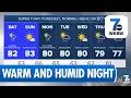 7 Weather Forecast Warm with Scattered Showers Friday Night