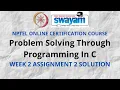 Problem solving through Programming In C NPTEL Week 2 Assignment 2 Solution July 2021