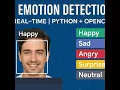 Real-Time Emotion Detection using AI Python Deep Learning Project Demo