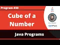 Java program to find the Cube of the given number