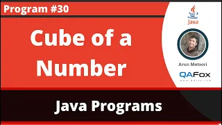 Java program to find the Cube of the given number