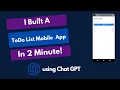 Build a To Do List Mobile App with React Native in 2 Minutes using and