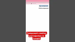 Component Creation and injection in Solid Js Solid Snippets