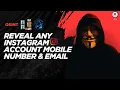 Revealed Instagram Account Mobile Number Email OSINT