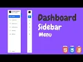 Responsive Sidebar Menu using HTML CSS JS WebDevMediaYT