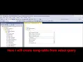 MSSQL - Create temp table from select query result