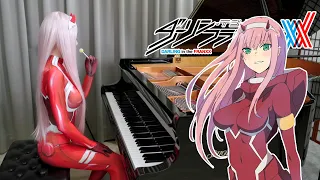 darling in the franxx xx me torikago rus piano cover when zero two played darling ed