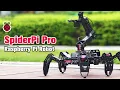 SpiderPi Pro Hiwonder Hexapod Robot with AI Vision Robotic Arm Powered by Raspberry Pi 4B 4GB