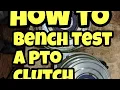 Testing An electric Mower PTO clutch