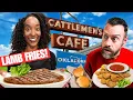 Brits Try CATTLEMANS Steakhouse For The First Time In OKLAHOMA