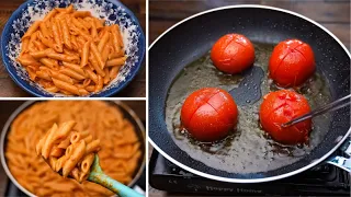 أسرع وأحلي غداء ف خطوه واحده يجهز ف عشر دقايق مكرونه بينك صوص سريعه جدا 