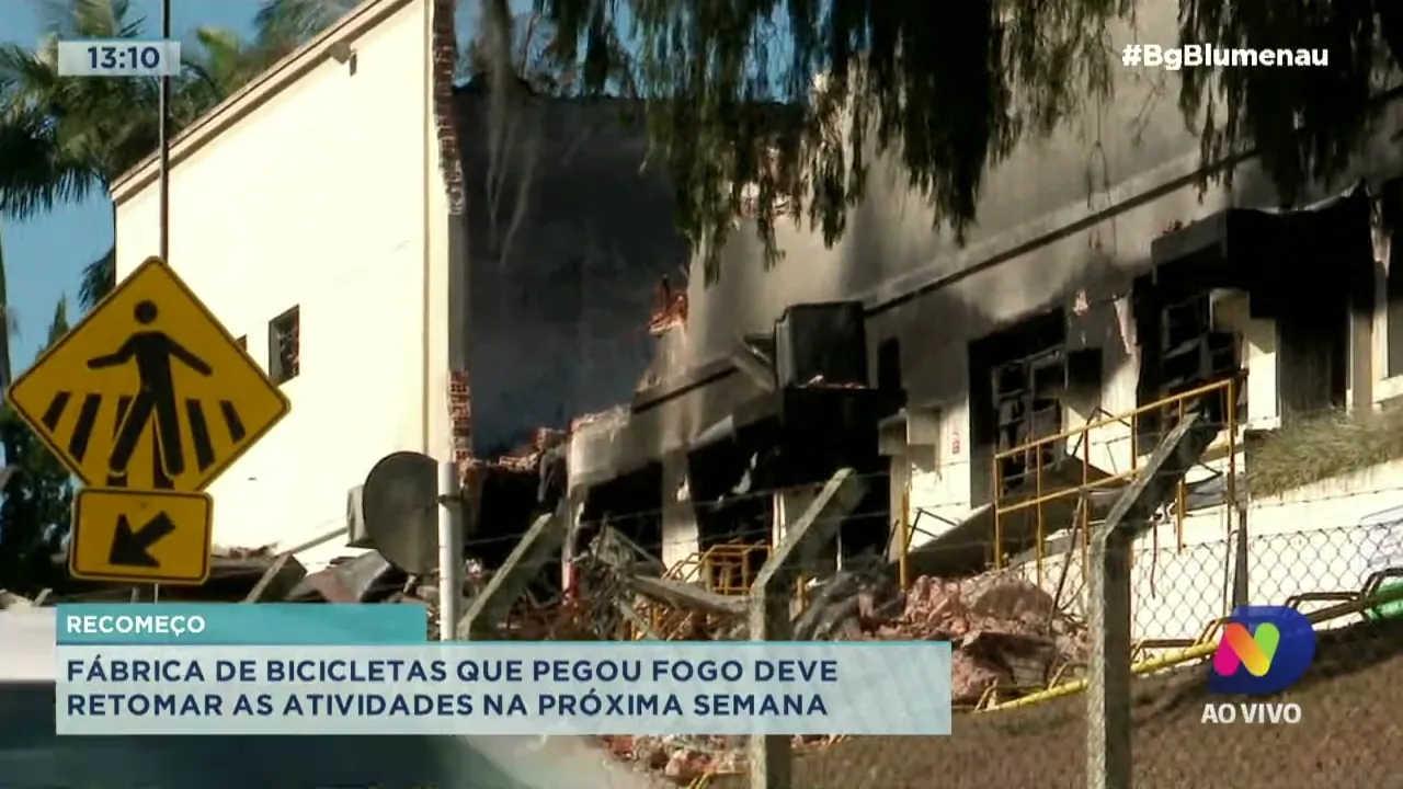 Recomeço: fábrica de bicicletas que pegou fogo deve retomar as atividades na próxima semana