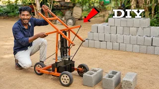 Making Hollow Blocks Machine    💯 Real | வீட்டிலேயே ஆலோ பிளாக் தயாரிக்கலாம்..! Sathish 
