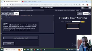Learn Recursion by Building a Decimal to Binary Converter step 16