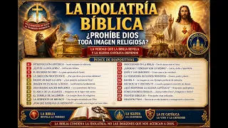 1-01 La Biblia CONDENA la IDOLATRIA bíblica, "NO" LAS IMAGENES!  que nos acercan a Dios..
