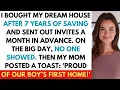 Download Lagu I Saved for 7 Years to Buy My Dream Home And Invited My Family for a Housewarming — They Never Came