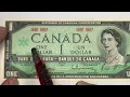 1954-1967 - Canada QEII 1 One Dollar Bills