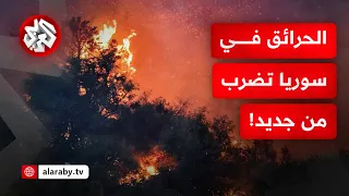 الحرائق تعود من جديد إلى سوريا النيران تلتهم مساحات شاسعة من عفرين 