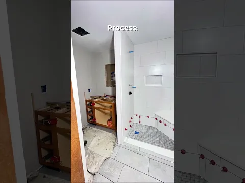 A real DeFaria bathroom remodel, filmed on the job, DeFaria Construction