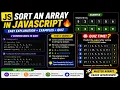 Sort an Array in JavaScript Ascending Descending Order