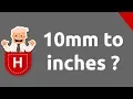 10mm to inches