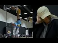 Bronny James takes SCARY fall after nasty dunk with Savannah James watching
