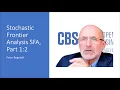 Peter Bogetoft Stochastic Frontier Analysis SFA Part 1 of 2