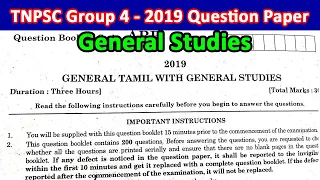 tnpsc group 4 previous year question paper 2019 general studies aakkan q series