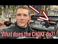What does the choke lever ACTUALLY do Why do we need to use a choke lever