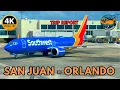 4K San Juan to Orlando on Southwest 737 MAX 8 Epic Florida Views Full Flight Experience