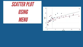 How to Create Scatter Plot in Stata using Menu Stata Tutorial