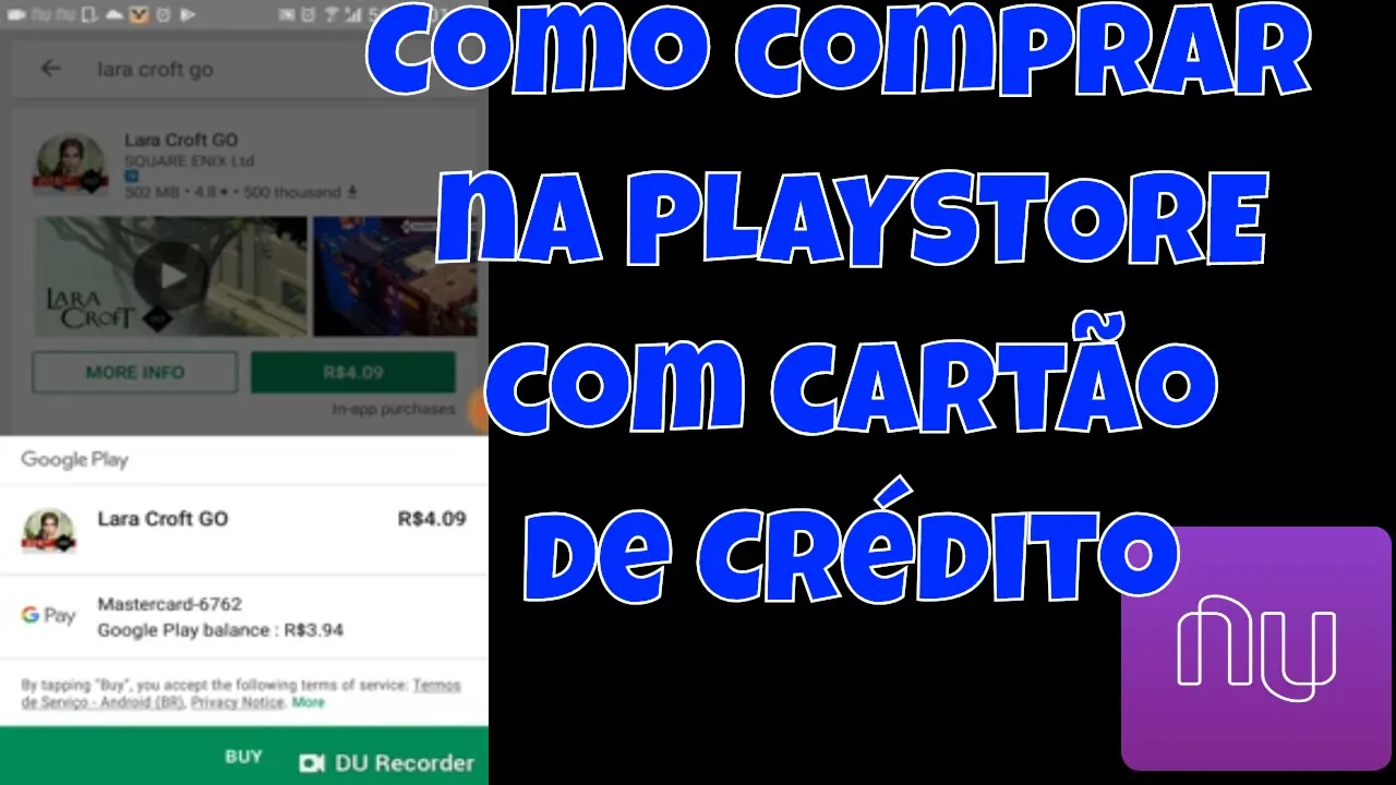 COMO COMPRAR APPS E JOGOS DA PLAYSTORE USANDO O NUBANK CARTÃO DE CRÉDITO