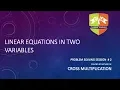 Grade X Mathematics Linear Equations in Two Variables Problem Solving Session 3