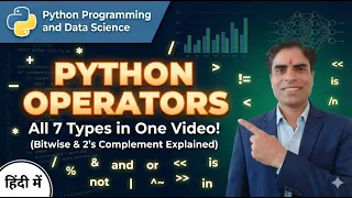 Python Operators Complete Tutorial Hindi Bitwise 2 s Complement Logic Explained Data Science