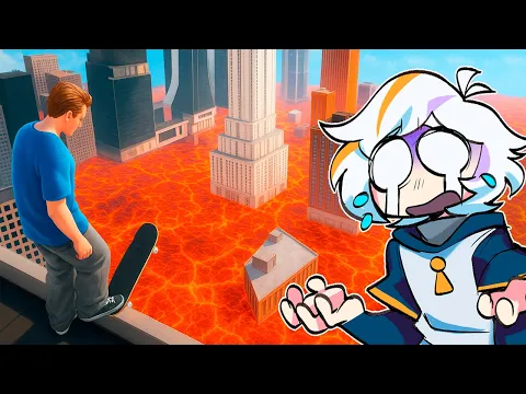 Video Thumbnail: JUGUÉ SKATE PERO EL SUELO ES LAVA 😳🔥