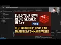 Build Your Own Redis Server in C Part 3 Testing with Redis Client Makefile Command Parser