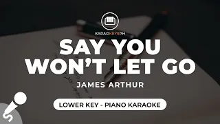 Download Say You Won't Let Go - James Arthur (Lower Key - Piano Karaoke) MP3