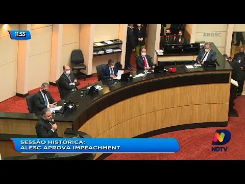 Sessão histórica: Alesc aprova impeachment