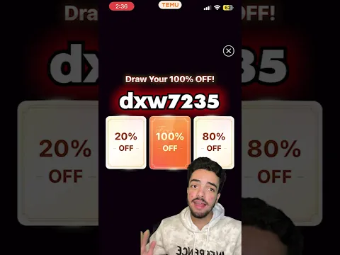 جبت منتجات مجانية من برنامج تيمو من الكود (dxw7235) 🤩🔥 #temu